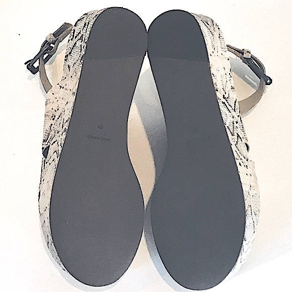 Matisse Platform Sandals ‘RUNAWAY’ Snakeskin Leather Ankle Strap Open-toe Size-7 - Picture 13 of 16